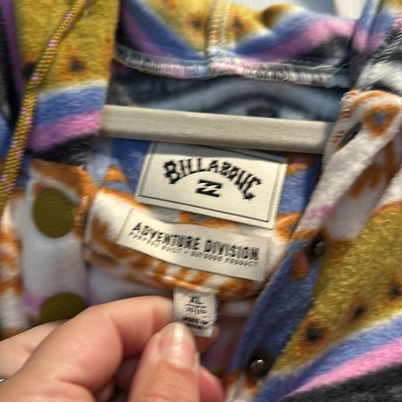 NWT! Billabong A/DIV Go Outdoors Fleece Half Snap Pullover Hoodie Jacket XL - Picture 3 of 8